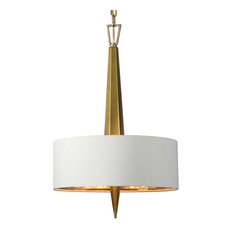 Uttermost Obeliska 3-Light Gold Chandelier