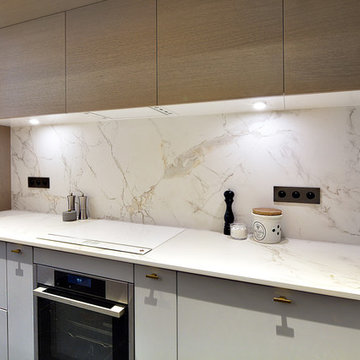 Cuisine Sur mesure - Laque mate et chêne