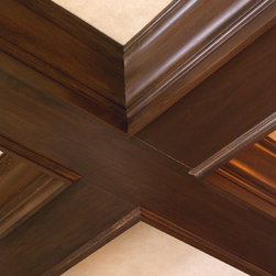Custom Poplar Coffered Ceiling - Molding And Trim