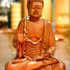NOVICA Buddha And Wood Statuette