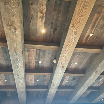 VIP tasting room.. Bourbon room.. ceiling board, floors and more. Bourbon blend!