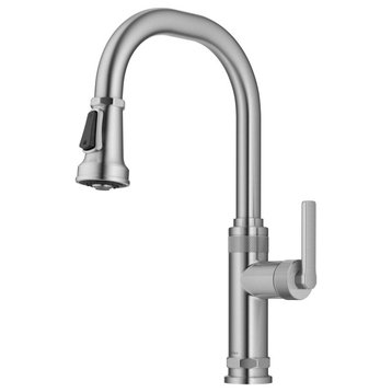 Kraus KPF-4102 Allyn 1.8 GPM 1 Hole Pull Down Kitchen Faucet - Spot Free