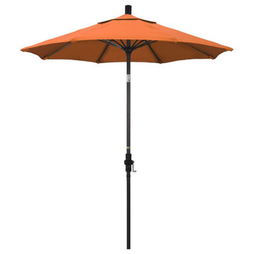 7.5' Sun Master Series Patio Umbrella With Sunbrella 2A Tangerine Fabric
