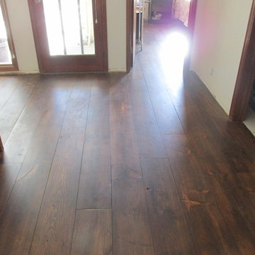 Rustic New England White Pine Floor w/ Waterlox finish