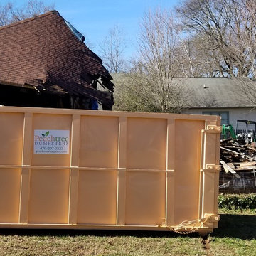 Peachtree Dumpsters on site