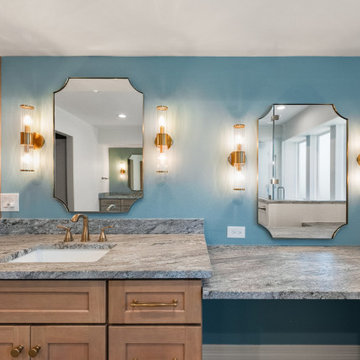 Bathroom Vanity Makeup Station