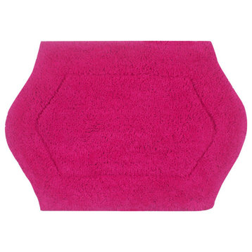 Waterford Bath Rug, 17"x24", Hot Pink
