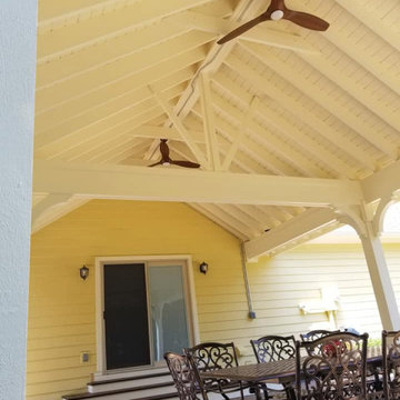 17x26' Covered Porch and exposed aggregate patio