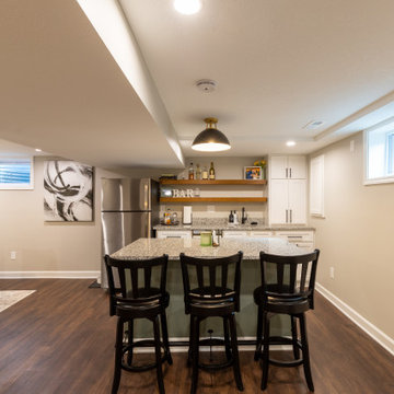 Transitional Basement Remodel Prairie Village, KS