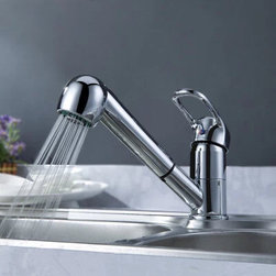 Simple Design Hot and Cold Kitchen Brass Pull Out Tap RF7041 - Kitchen Faucets