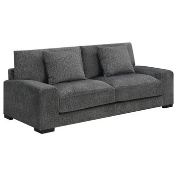 Porter Designs Big Chill Soft Microfiber Sofa - Gray