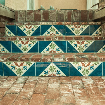 Tiled Brick Steps