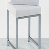 Harmony 502 Stool in Chrome or Nickel Satin with Black or White Top