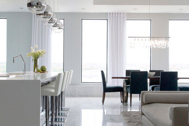 Example of a trendy living room design in San Francisco