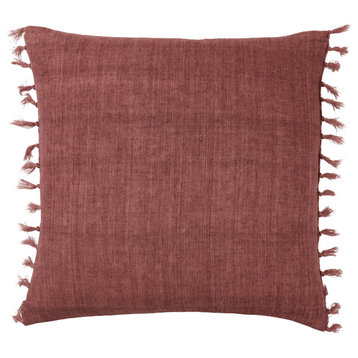 Jaipur Living Majere Solid Rose Poly Fill Pillow 20" Square