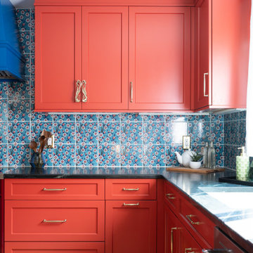 Turkish Tea Room Inspired Colorful Kitchen