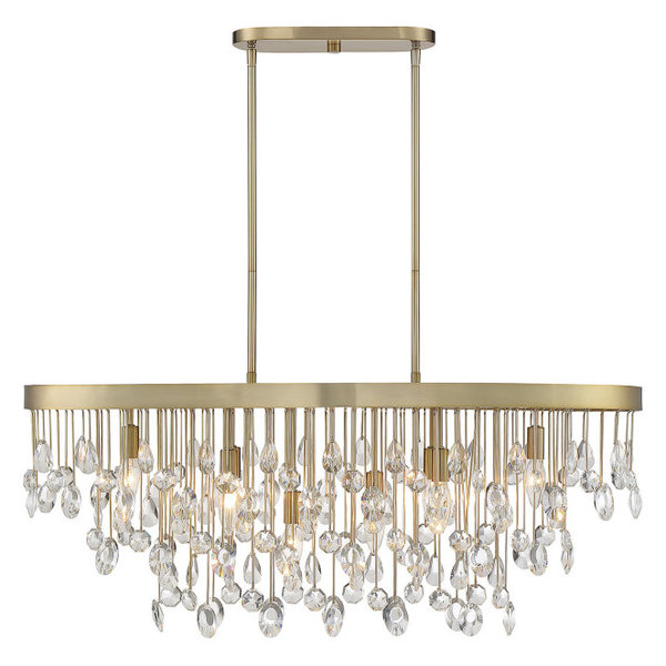 Products · Livorno Noble Brass 8 Light Linear Chandelier Products · Livorno Noble Brass 8 Light Linear Chandelier