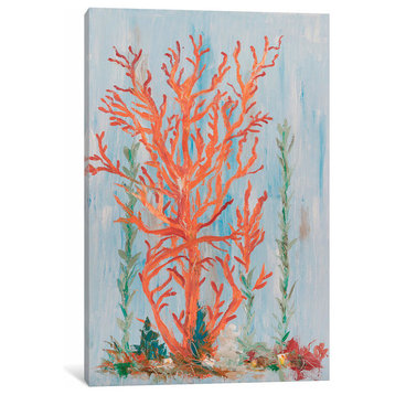 "Painterly Coral II" by Olivia Brewington Canvas Print, 12"x8"
