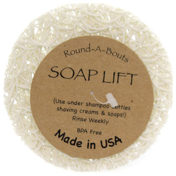 Home & Garden Soap Lift Round-A-Bouts White Bpa Free Eco Friendly Soap Dishes