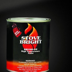 Satin Black Brush-On Stove Paint 1 Pint - Paint