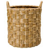 Round Braided Sea Grass Basket, Diameter 20" x 27"