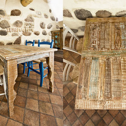 Reclaimed Wood Furniture from Crete - ダイニングテーブル