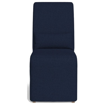Sunset Trading Newport Fabric Slipcover Only for Dining Chair in Navy Blue