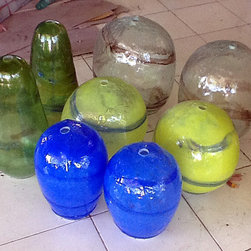 Hand Blown Recycled Glass Lighting - Pendant Lighting