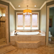 travertine bathroom