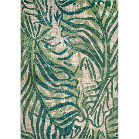 Nuloom Joi Contemporary Country and Floral Area Rug, Green 9'x12'