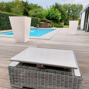 teppanyaki outdoor kitchen island