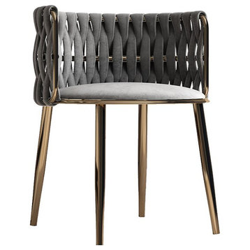 Light Luxury Nordic Single Sofa Chair, Grey