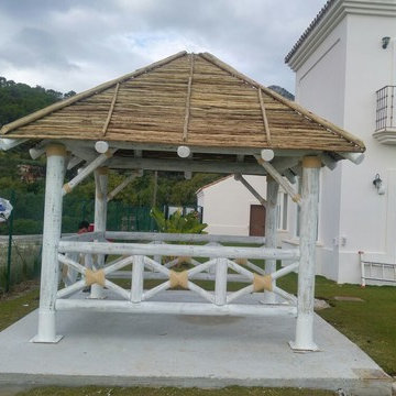 Timber Pergola with Eucalyptus Laths