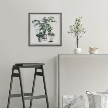 "Indoor Tropical Garden II" Framed Painting Print
