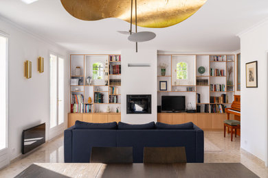 Aménagement d'un salon contemporain.
