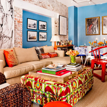 My Houzz: Vibrant Palette in a West Village Apartment