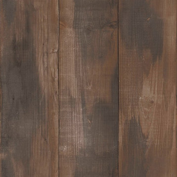 Wood Stained Panels Wallpaper, Brown/Taupe, Double Roll