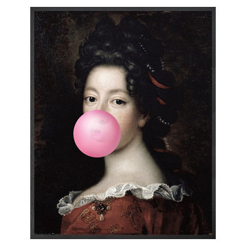 Bubblegum Framed Portrait, 81x102 cm