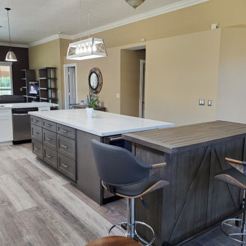Contemporary Kitchen Remodel Done in a Two Tone Color