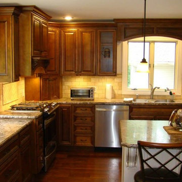 Custom Birch Cabinet Kitchen Remodel