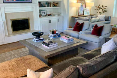 Family room - transitional family room idea in Other