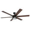 Honeywell Kaliza Modern Ceiling Fan With Light and Remote, 56", Bronze
