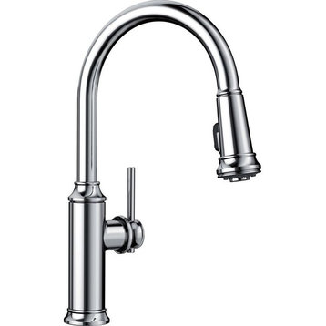 Blanco 442501 Empressa 1-Handle Pull-Down Kitchen Faucet, Chrome