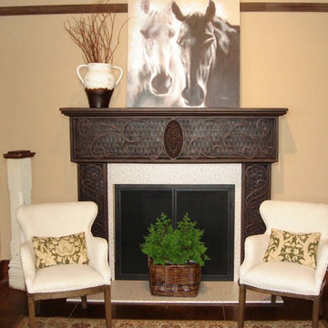 Wrought Iron Full Surround Fireplace Mantel