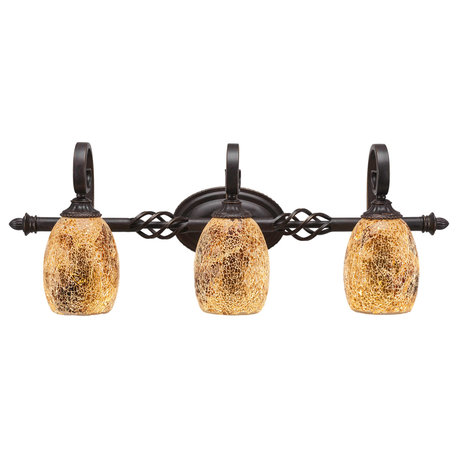 Elegante 3 Light Bath Bar In Dark Granite (163-DG-4175)
