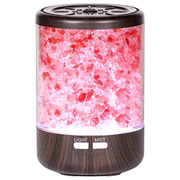 Essential Oil Aroma Home Diffuser, Himalayan Salt, 7 Color Lights, 2 Mist 120ml
