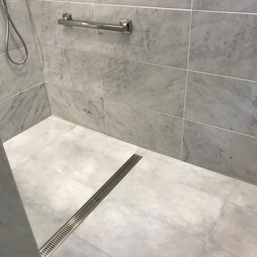 Bordeaux Chameau Floor Tile with Linear Drain
