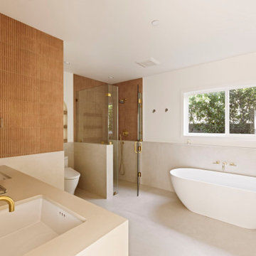 mid-century meets transitional home in Glendale, CA