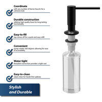 Karran SD35 Kitchen Soap/Lotion Dispenser, Matte Black