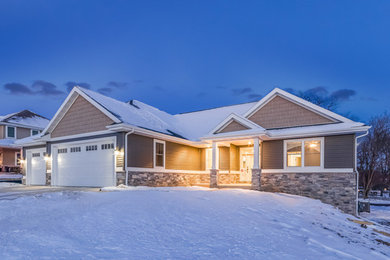 Example of an exterior home design in Other